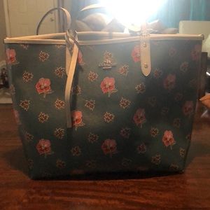 Coach reversible tote